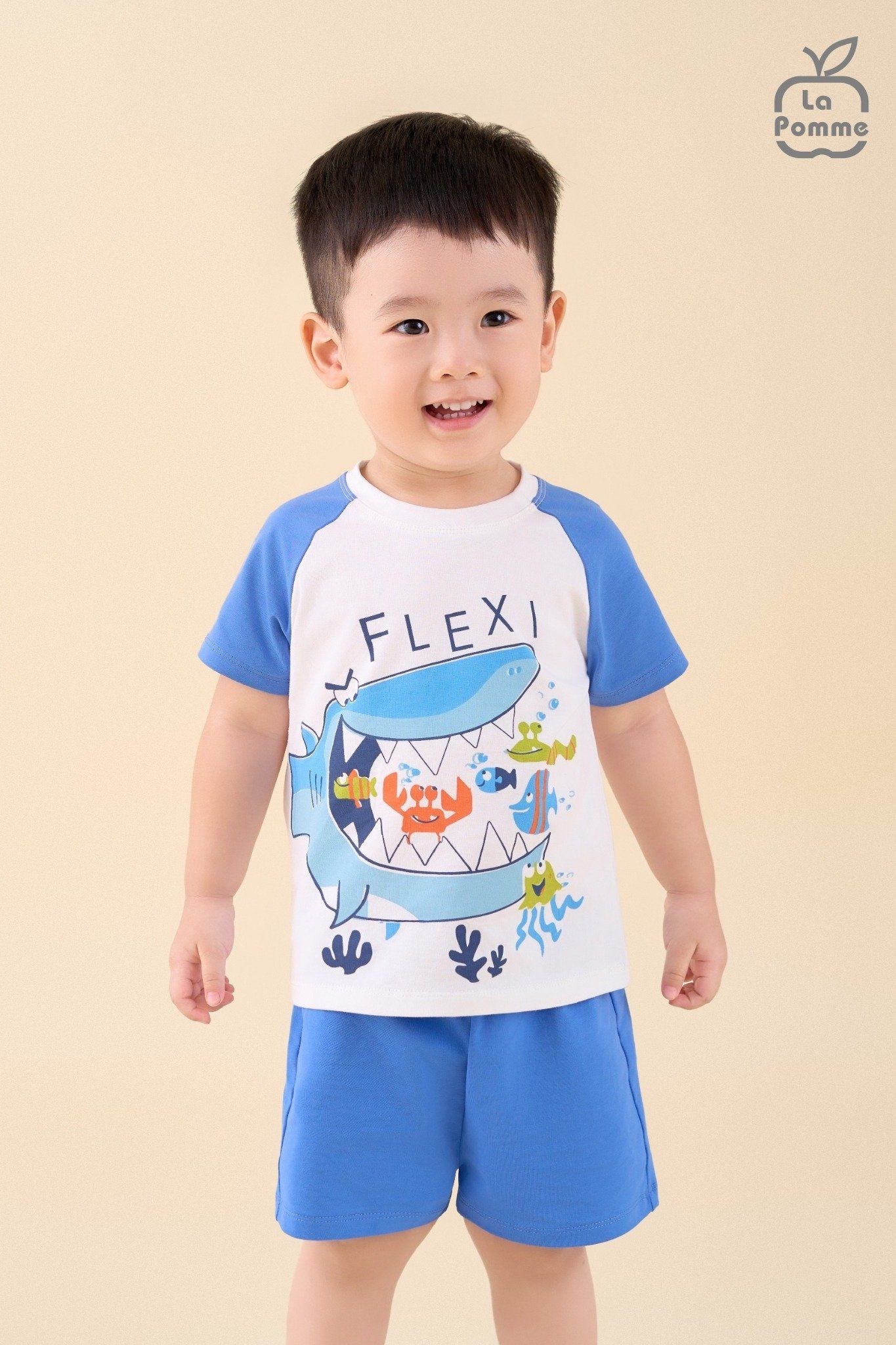  Bộ cộc tay La Pomme màu sắc tinh nghịch 