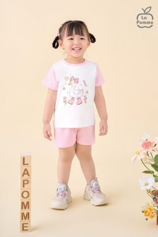  Bộ cộc tay La Pomme phối màu 