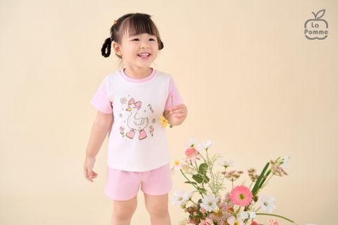  Bộ cộc tay La Pomme phối màu 