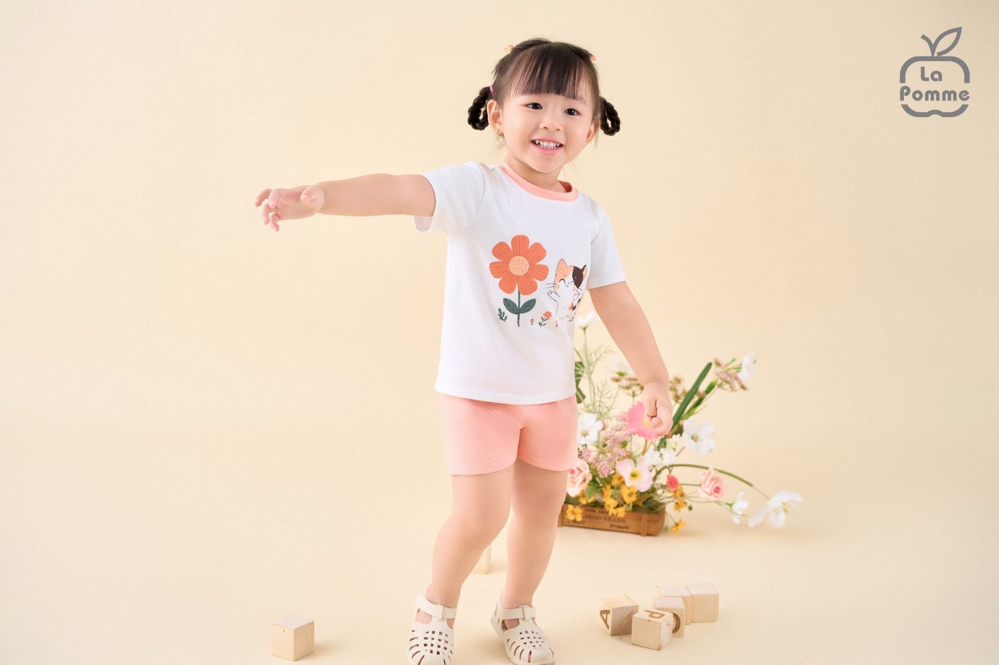  Bộ cộc tay La Pomme chạm êm mùa hè 