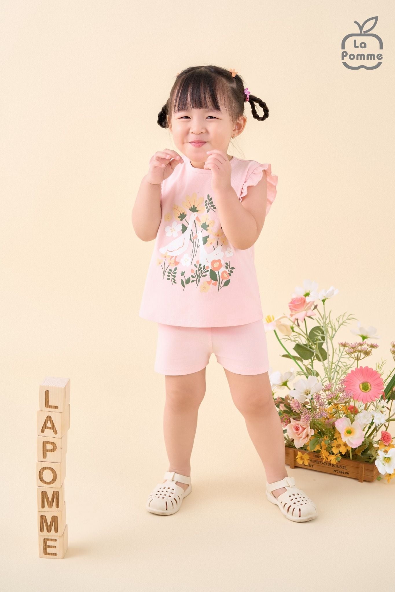  Bộ cộc tay La Pomme sắc màu bé yêu 