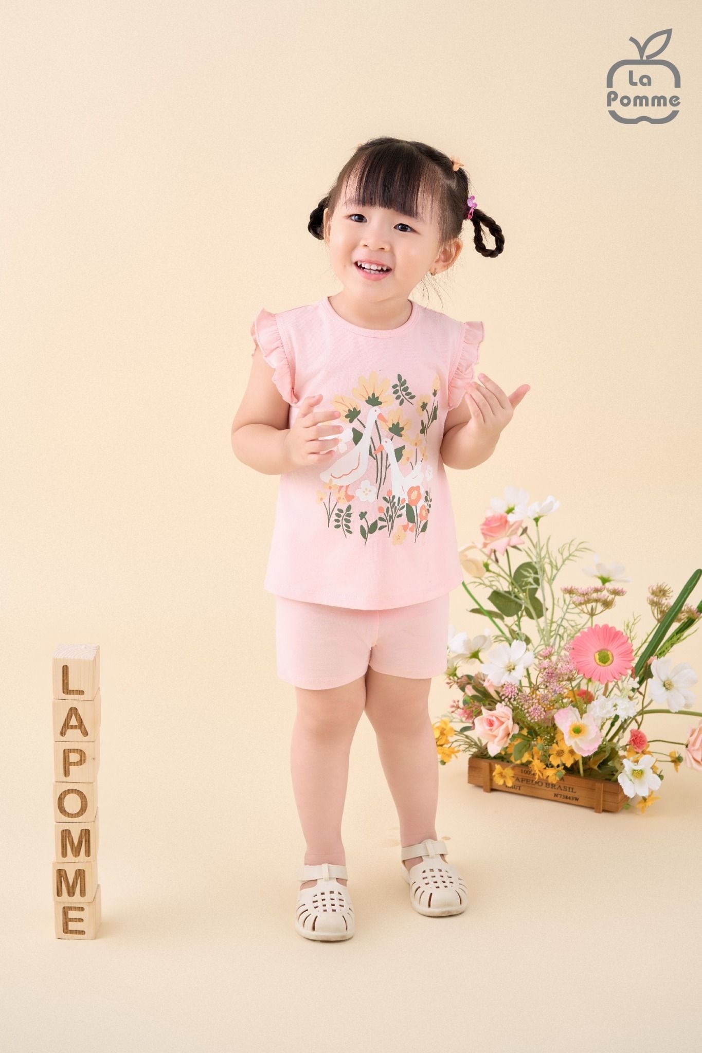  Bộ cộc tay La Pomme sắc màu bé yêu 