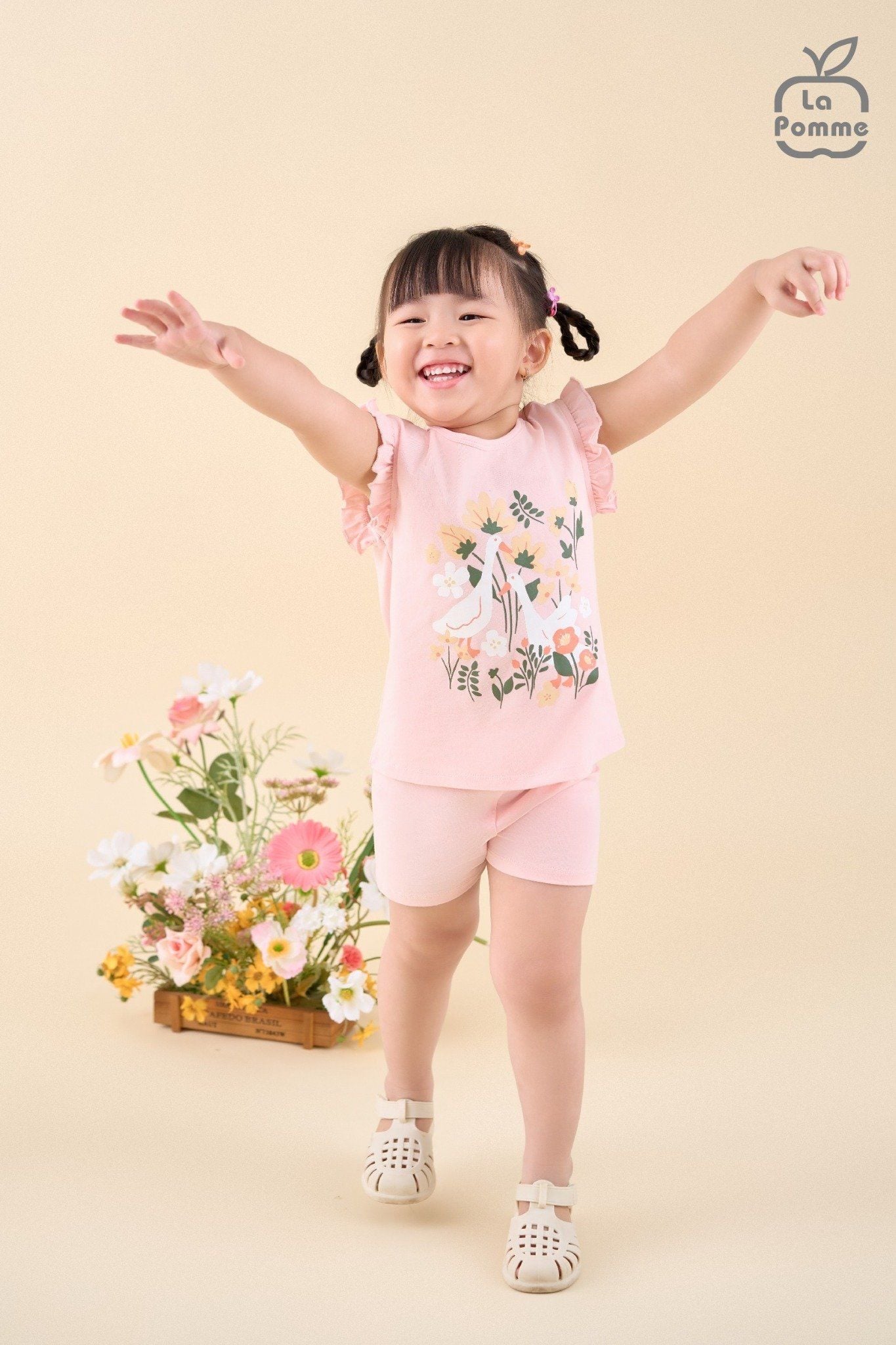  Bộ cộc tay La Pomme sắc màu bé yêu 