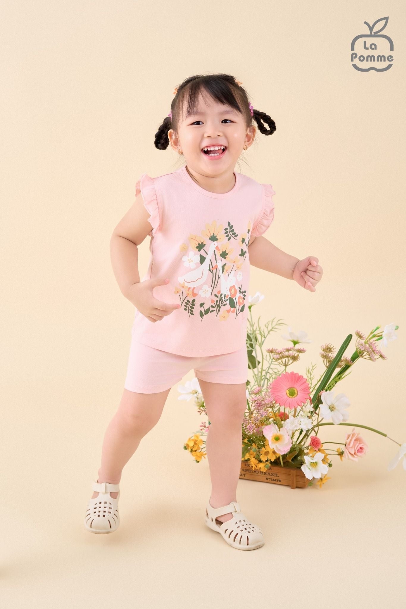  Bộ cộc tay La Pomme sắc màu bé yêu 