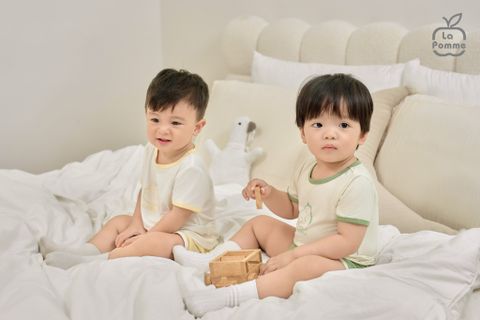  Bộ cộc tay La Pomme họa tiết sinh động 