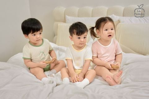  Bộ cộc tay La Pomme họa tiết sinh động 