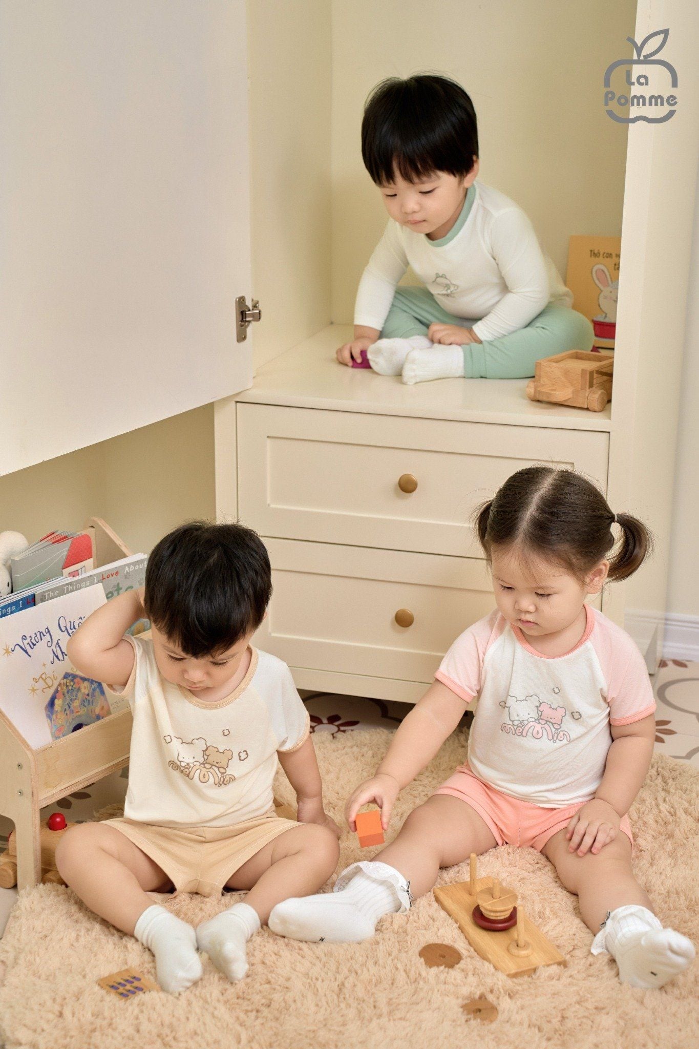  Bộ cộc tay La Pomme êm dịu 