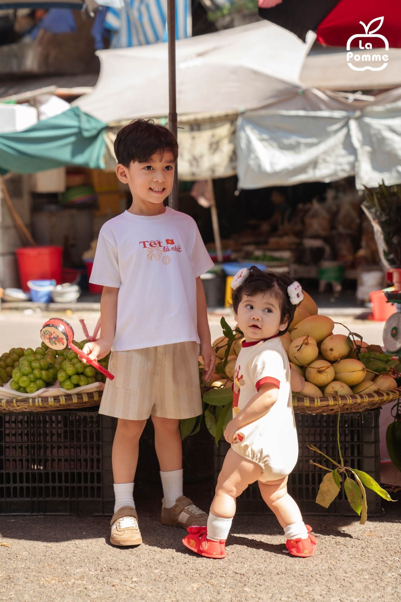  Bộ cộc tay La Pomme mầm non ngày Tết 