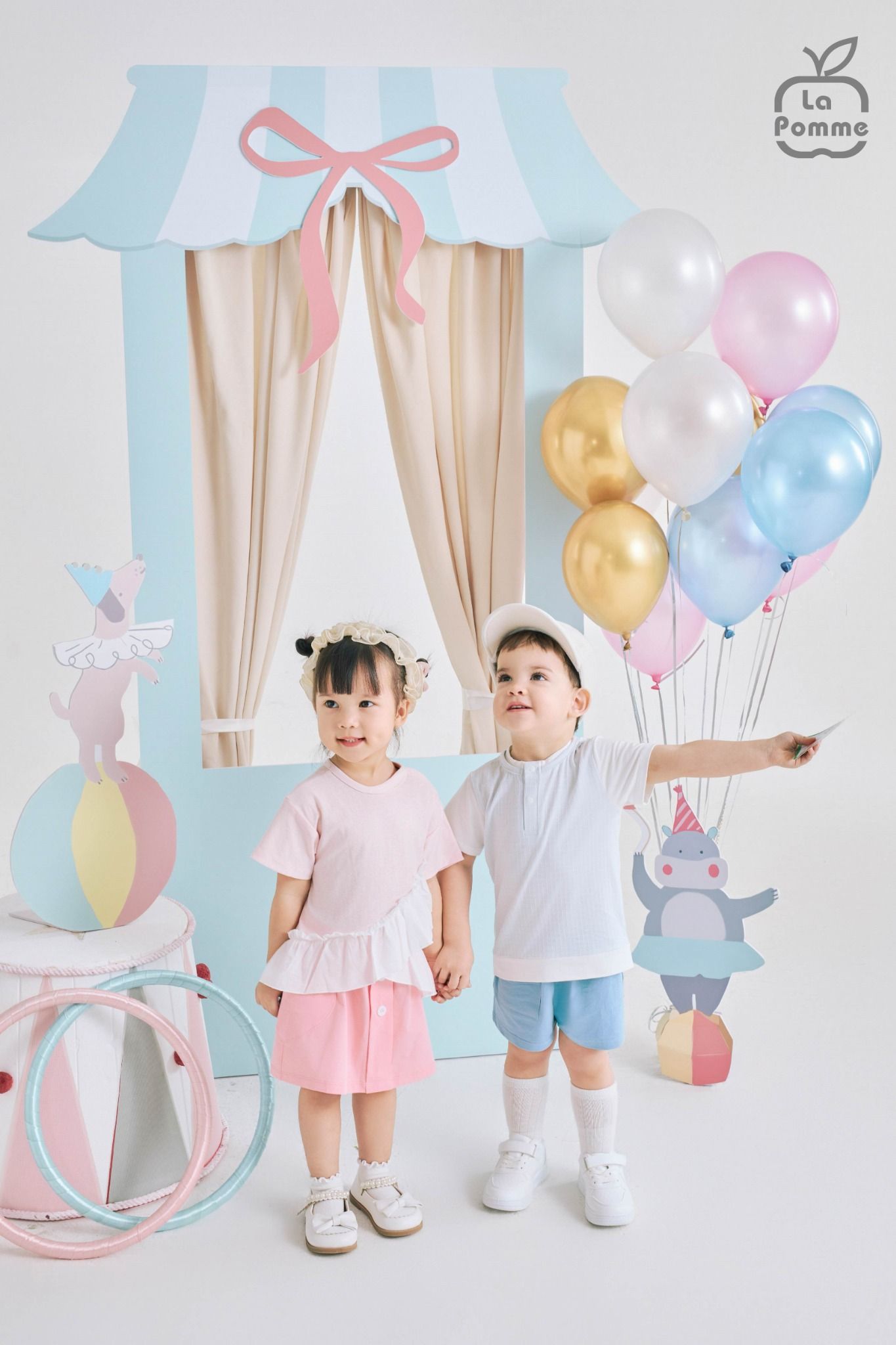  Bộ cộc tay La Pomme phối tay năng động 