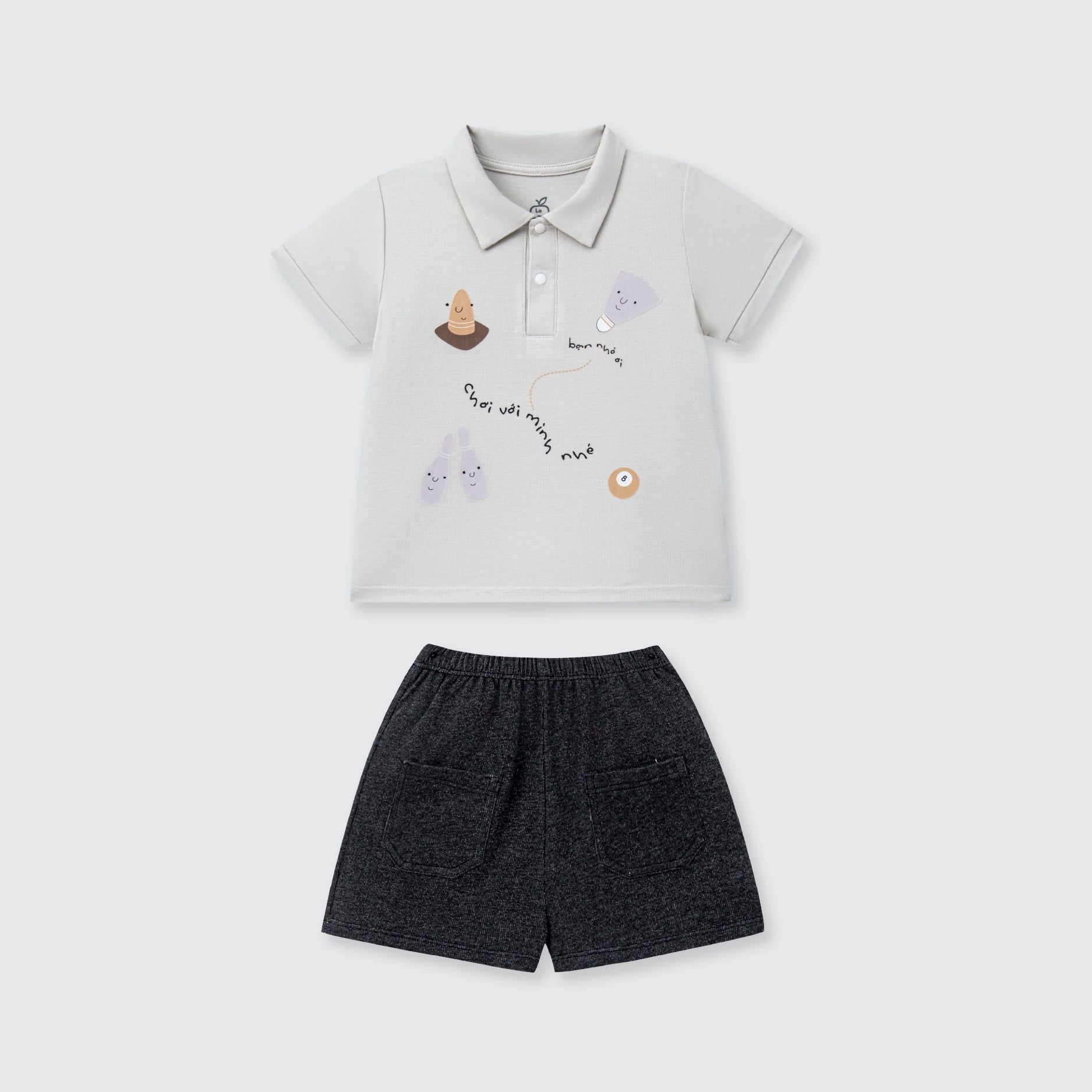  Bộ cộc tay La Pomme cổ polo chơi cùng mình nhé 