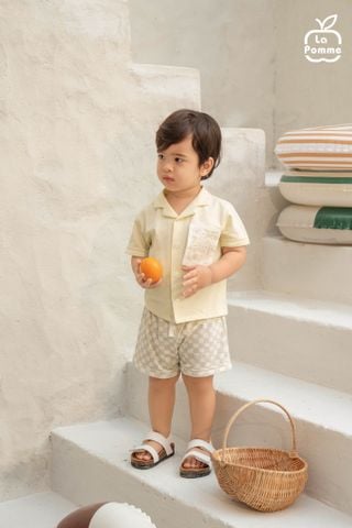  Bộ cộc tay La Pomme áo cách điệu thời trang du lịch biển 