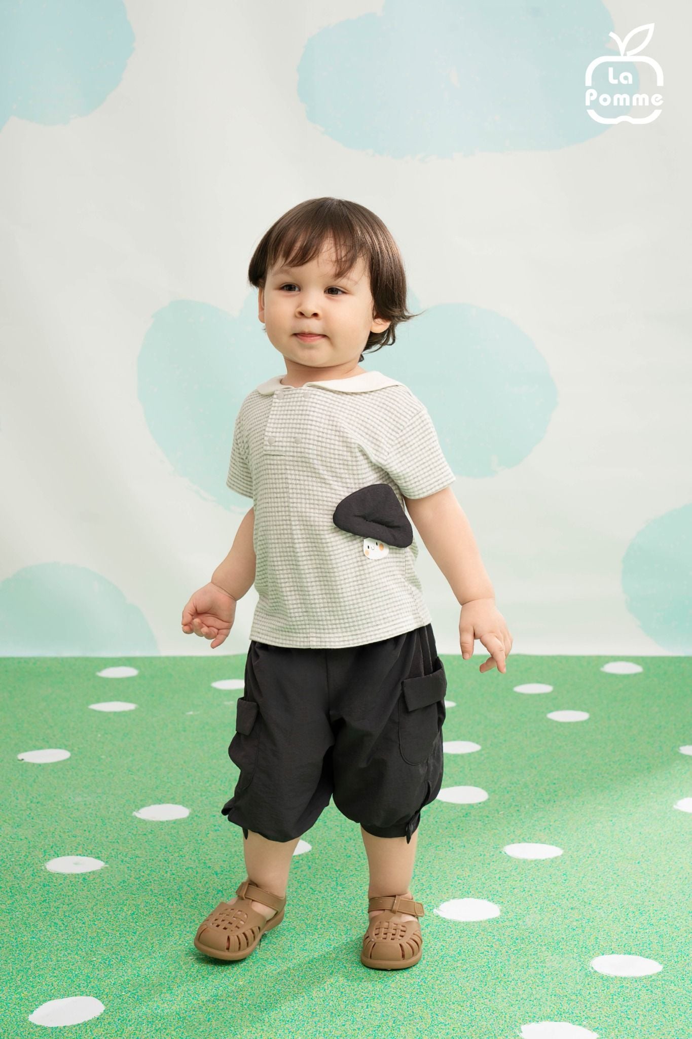  Bộ cộc tay La Pomme họa tiết cá tính nhà nấm siêu ngầu 