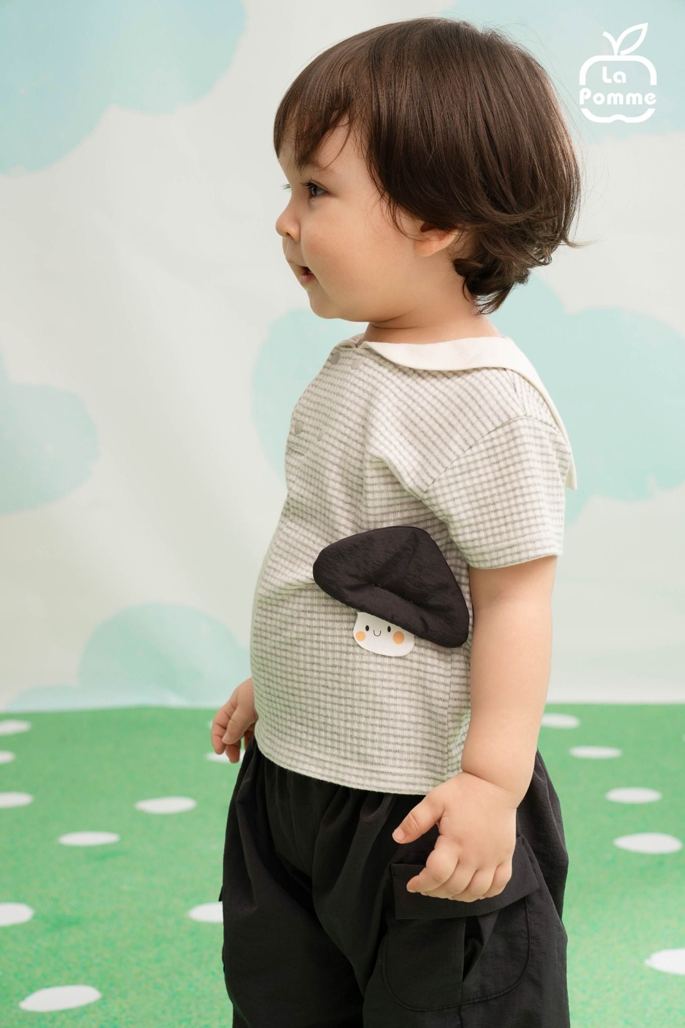  Bộ cộc tay La Pomme họa tiết cá tính nhà nấm siêu ngầu 