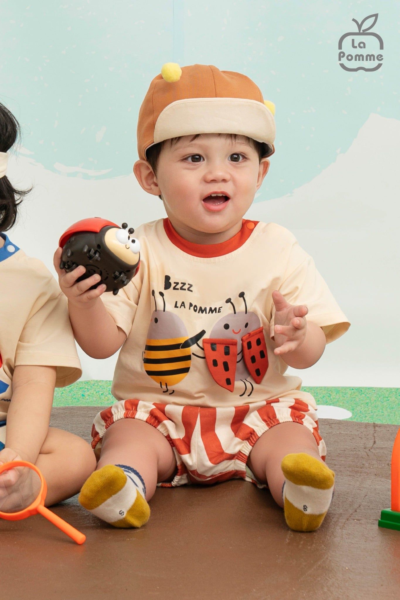  Bộ cộc tay La Pomme ong vàng và cánh cam 