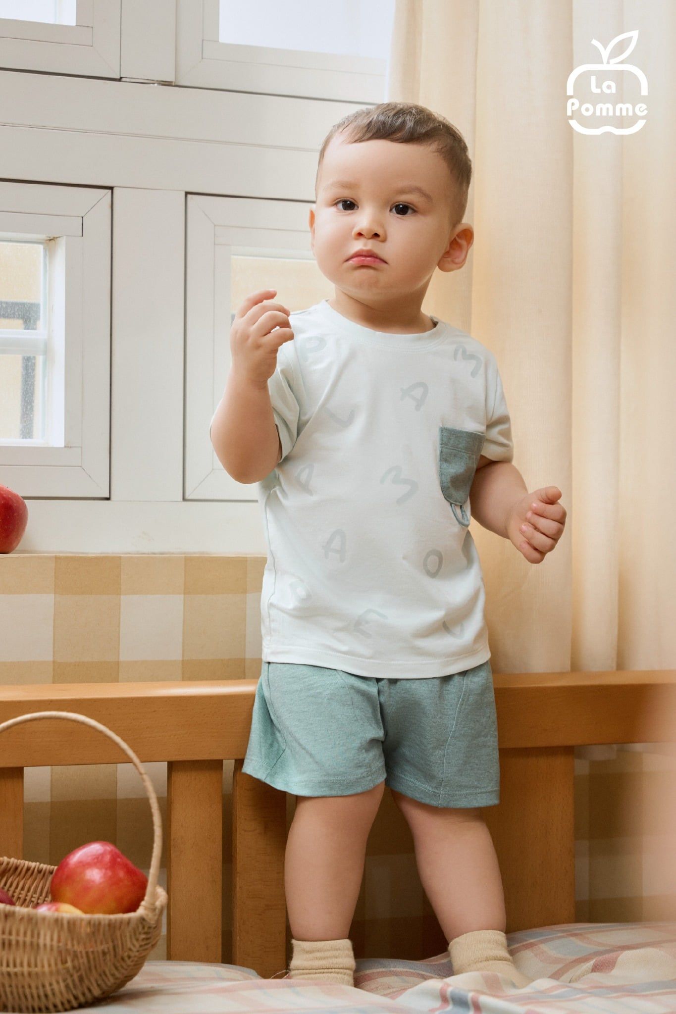  Bộ cộc tay La Pomme ký hiệu dễ thương 