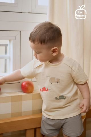  Bộ cộc tay La Pomme thế giới ô tô sành điệu 