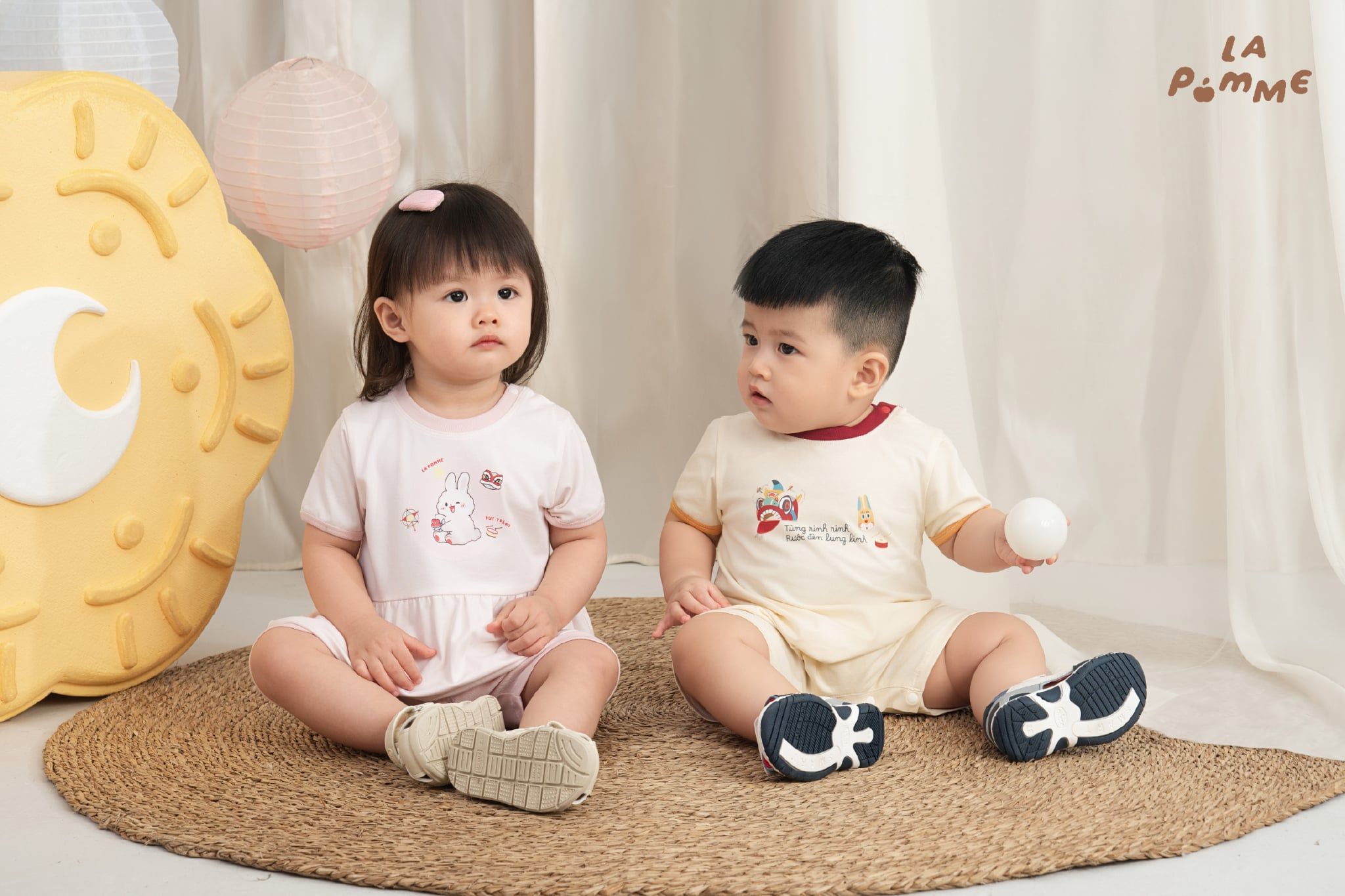  Bộ cộc tay La Pomme thỏ ngọc đón trăng 