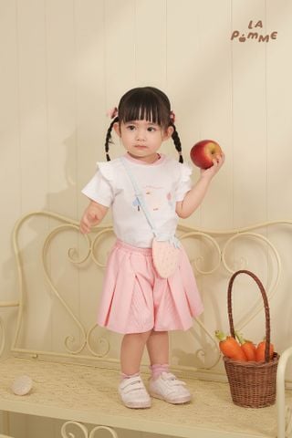  Bộ cộc tay La Pomme quần xếp li năng động 