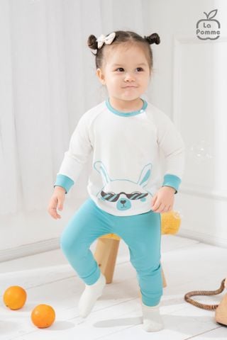  Bộ dài tay La Pomme raglan người bạn tai dài 