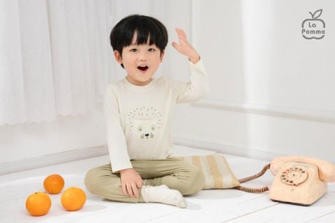  Bộ dài tay La Pomme màu sắc phiêu lưu 