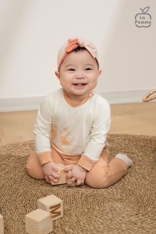  Bộ dài tay La Pomme cô hà mã phơi nắng 