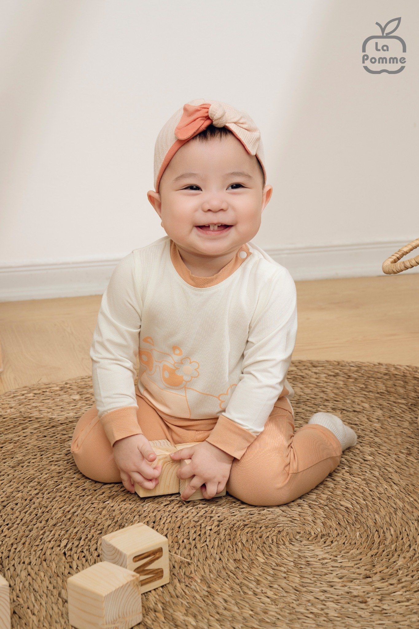  Bộ dài tay La Pomme cô hà mã phơi nắng 