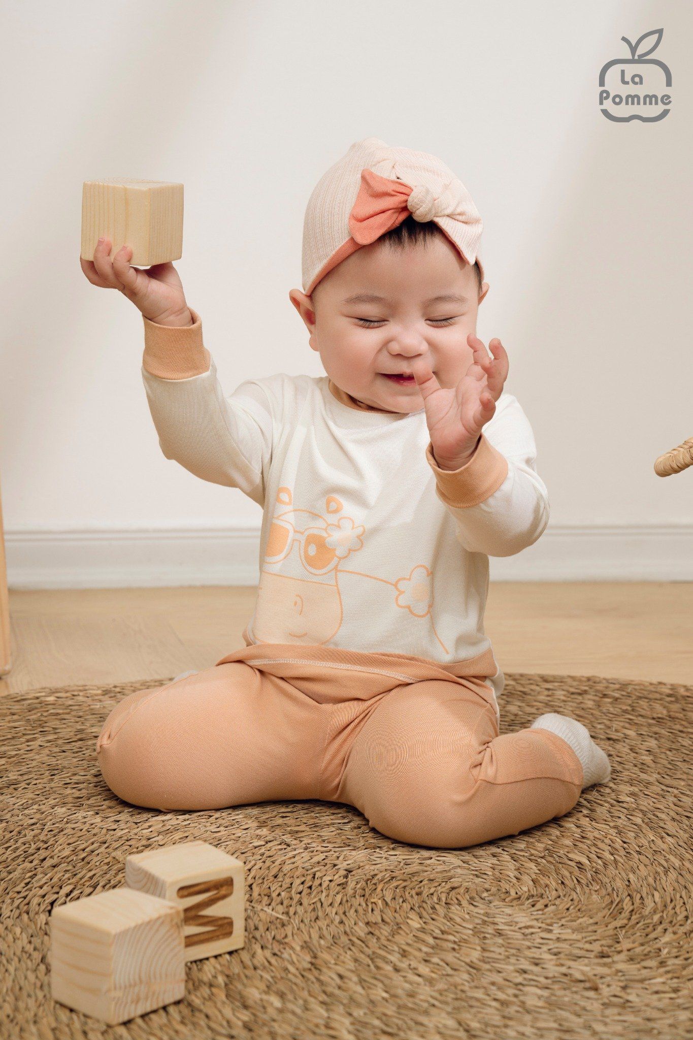  Bộ dài tay La Pomme cô hà mã phơi nắng 