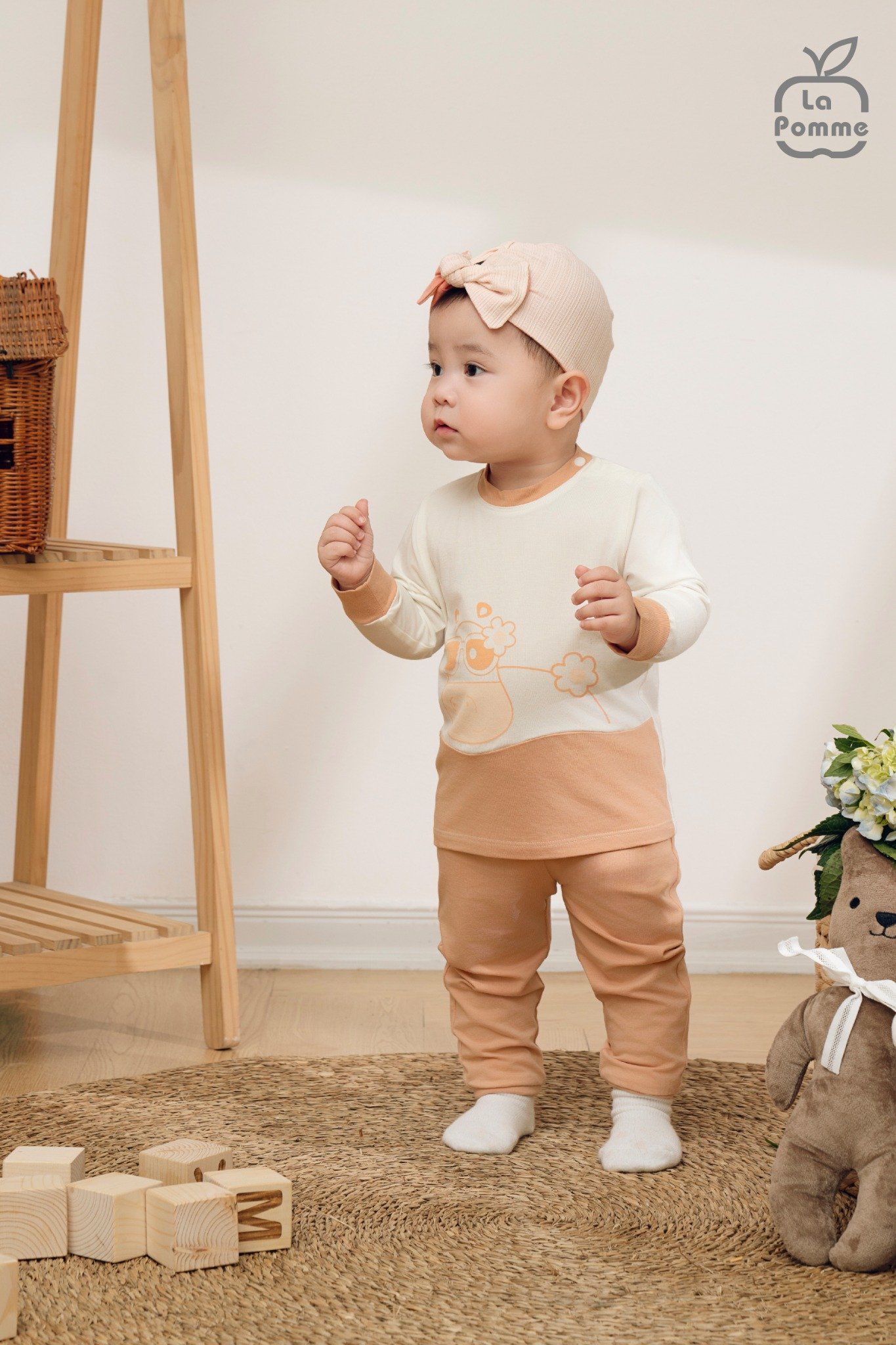  Bộ dài tay La Pomme cô hà mã phơi nắng 