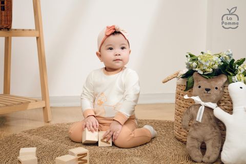  Bộ dài tay La Pomme cô hà mã phơi nắng 