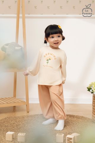  Bộ dài tay La Pomme tay bồng happy bunny 