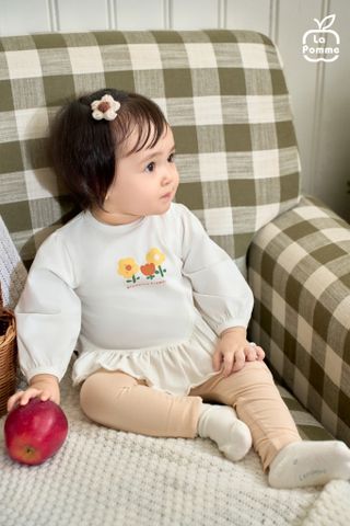  Bộ dài tay La Pomme bèo nhún vườn hoa ươm nắng 