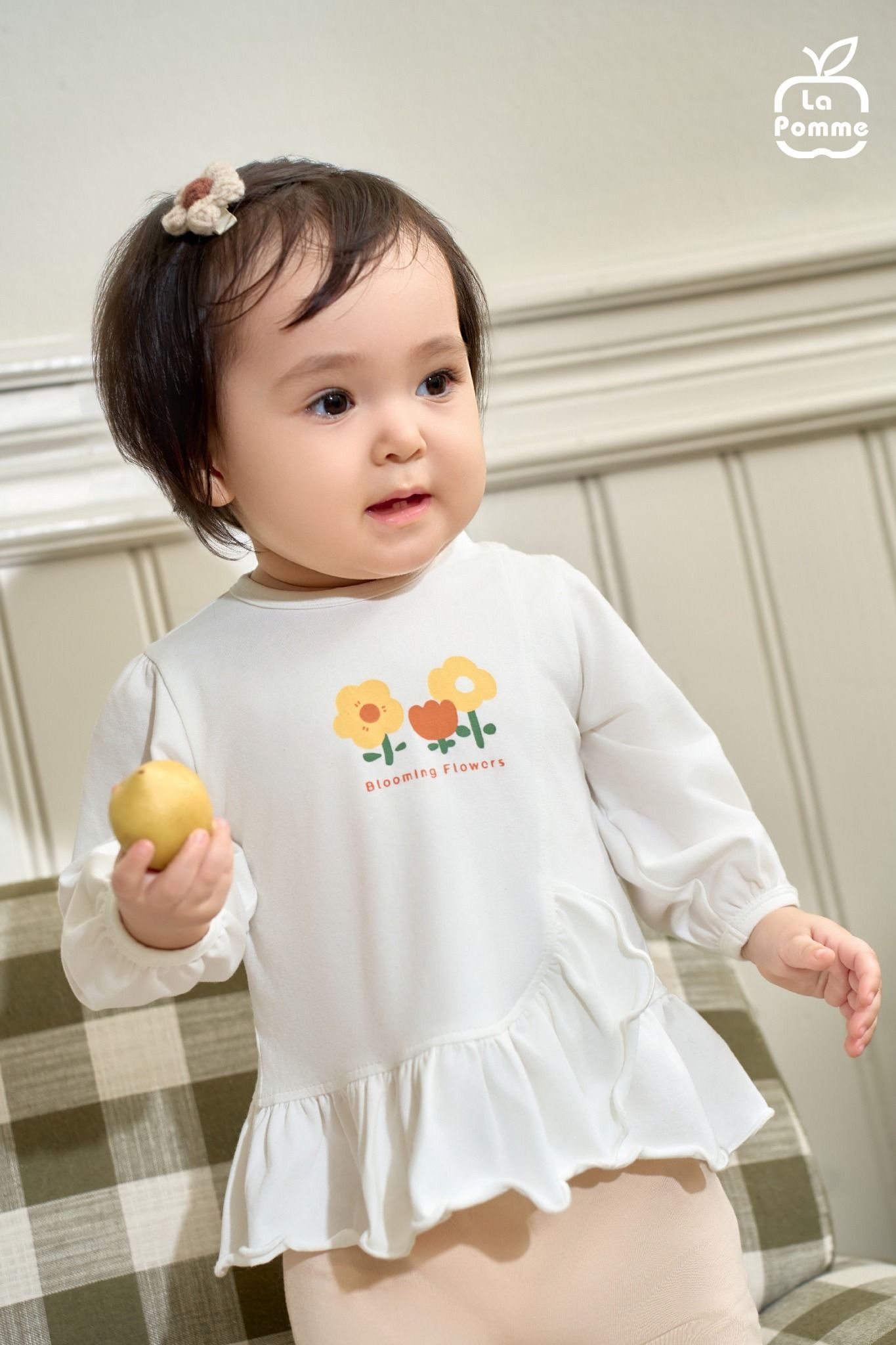  Bộ dài tay La Pomme bèo nhún vườn hoa ươm nắng 