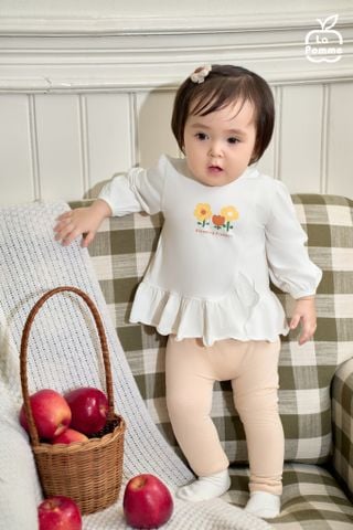  Bộ dài tay La Pomme bèo nhún vườn hoa ươm nắng 