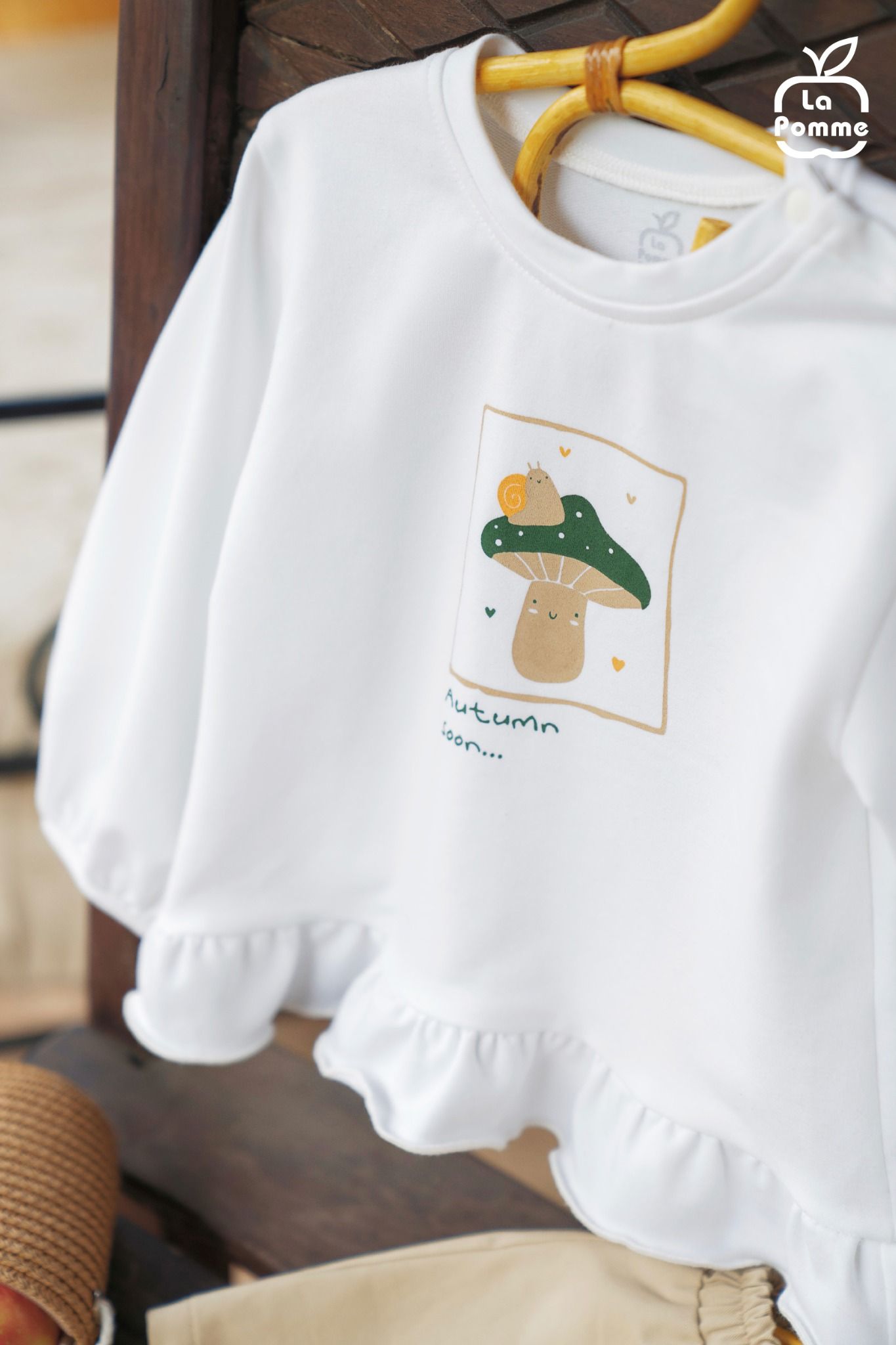  Bộ dài tay La Pomme bèo nhún quý cô nước Pháp 