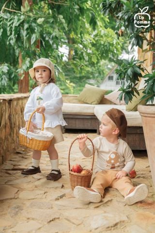  Bộ dài tay La Pomme bèo nhún quý cô nước Pháp 