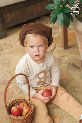  Bộ dài tay La Pomme túi ốp cùng săn hạt dẻ 