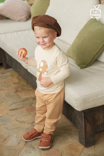  Bộ dài tay La Pomme túi ốp cùng săn hạt dẻ 