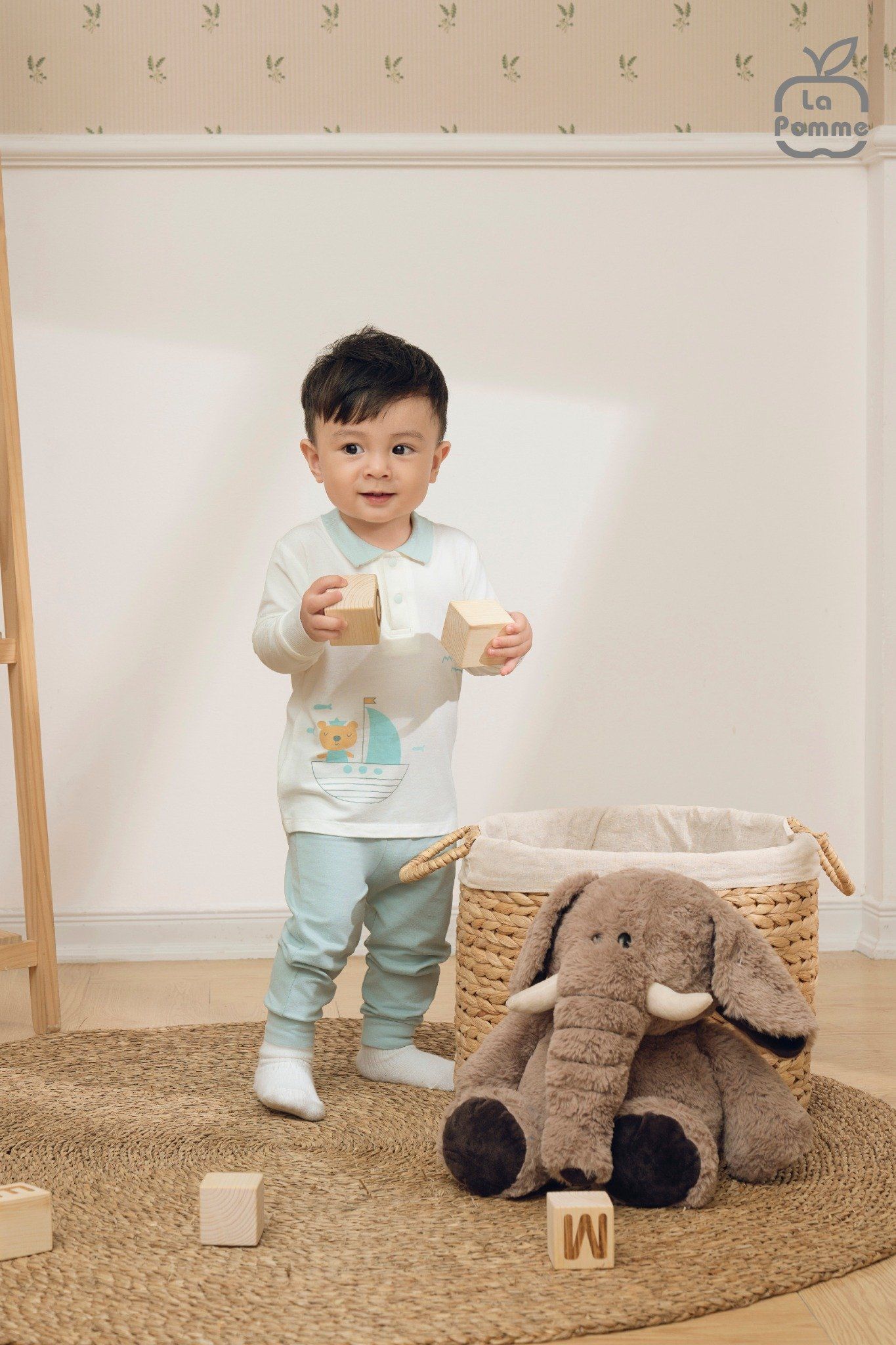  Bộ dài tay La Pomme Polo thuyền buồm ra khơi 