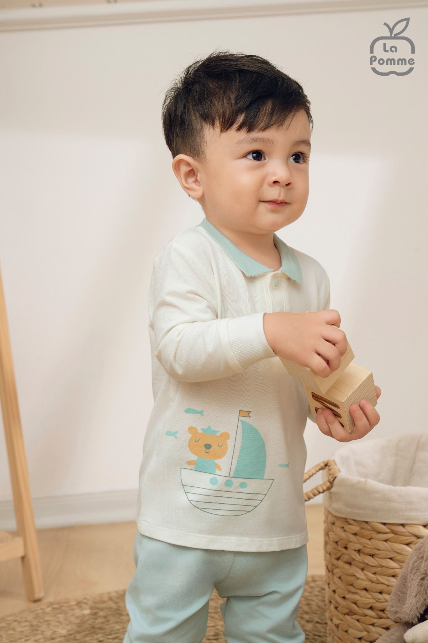  Bộ dài tay La Pomme Polo thuyền buồm ra khơi 