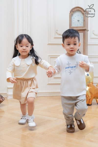  Bộ dài tay La Pomme tiểu thư thỏ trắng 