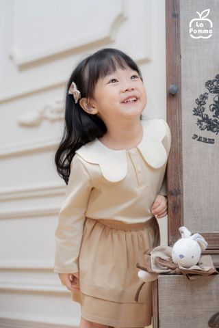  Bộ dài tay La Pomme tiểu thư thỏ trắng 