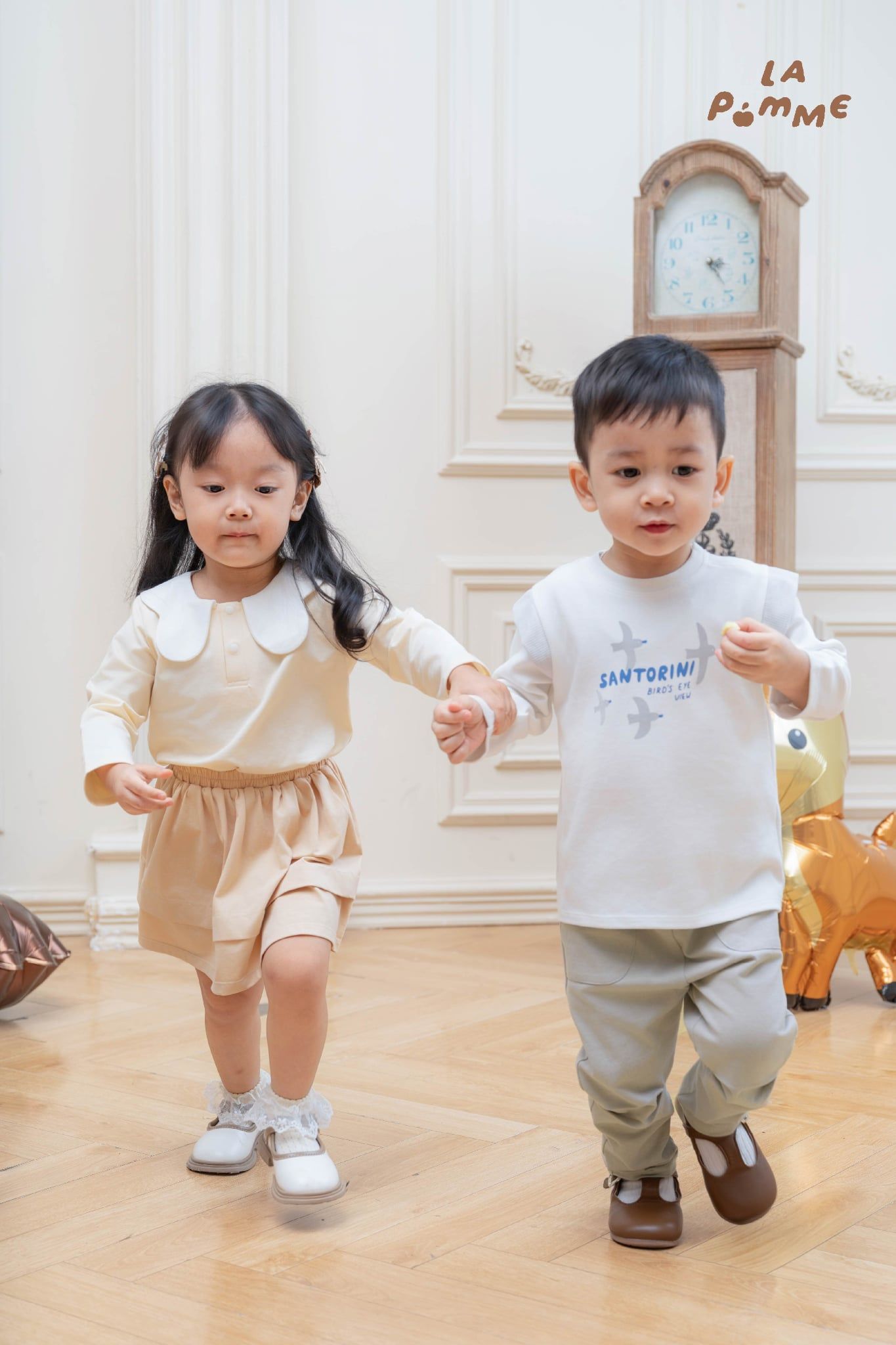  Bộ dài tay La Pomme cánh chim chao liệng 