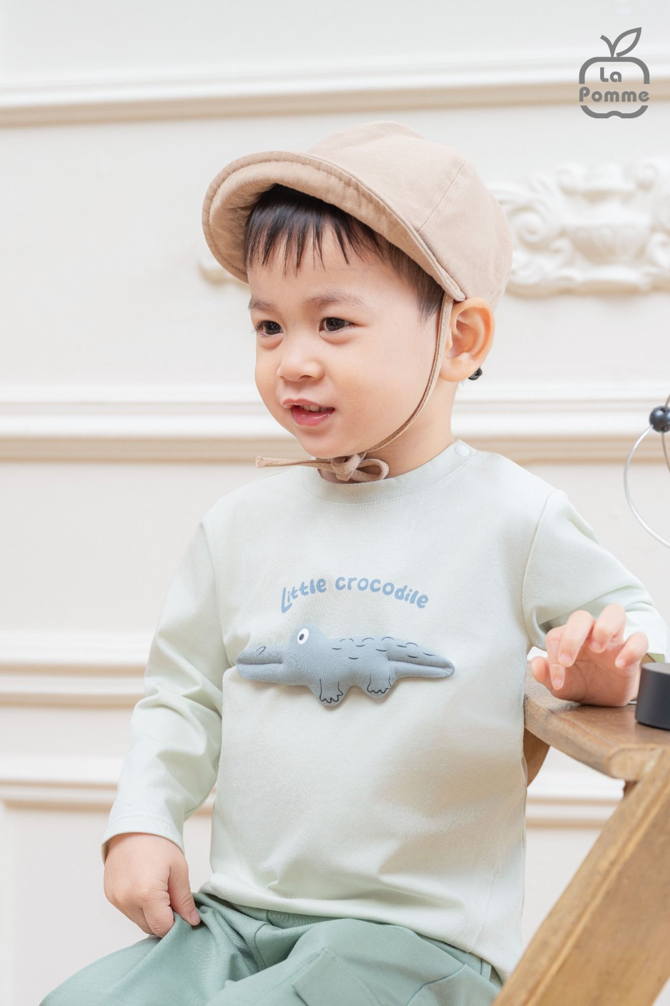  Bộ dài tay La Pomme cá sấu tinh nghịch 