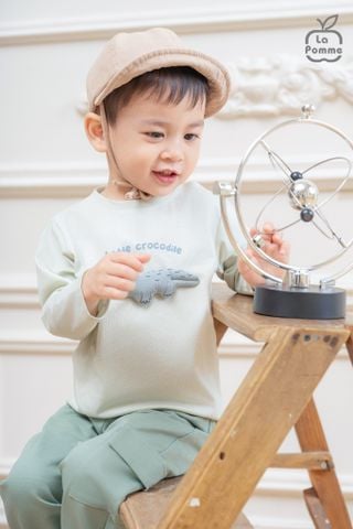  Bộ dài tay La Pomme cá sấu tinh nghịch 