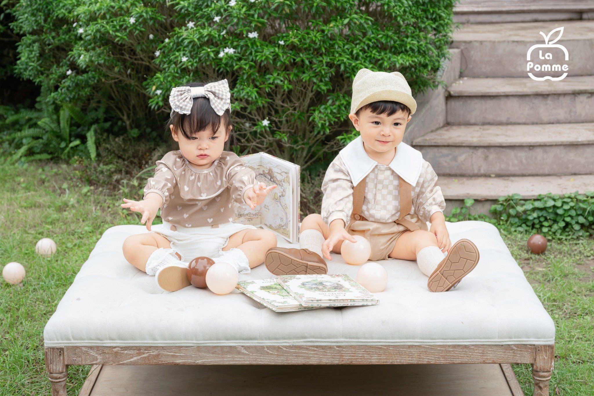  Bộ dài tay La Pomme tiểu thư đáng yêu 