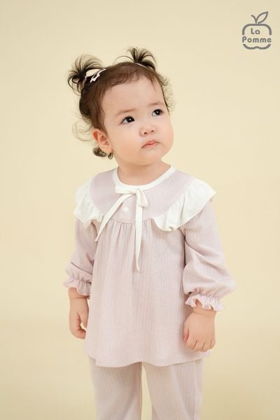  Bộ dài tay La Pomme cổ bèo ngọt ngào 