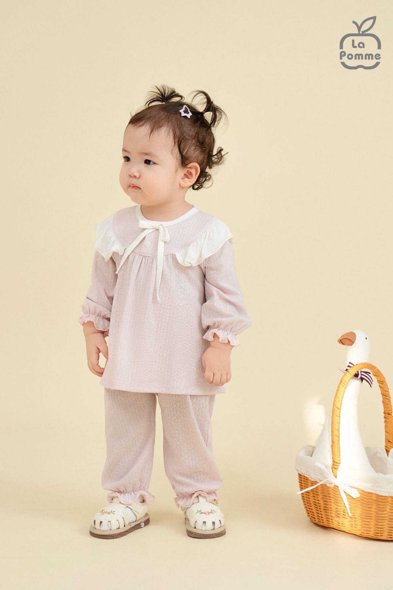  Bộ dài tay La Pomme cổ bèo ngọt ngào 