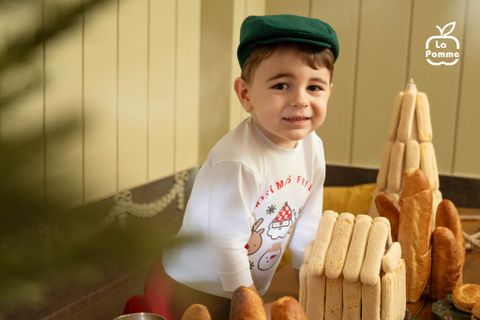  Bộ dài tay La Pomme bữa tiệc giáng sinh 