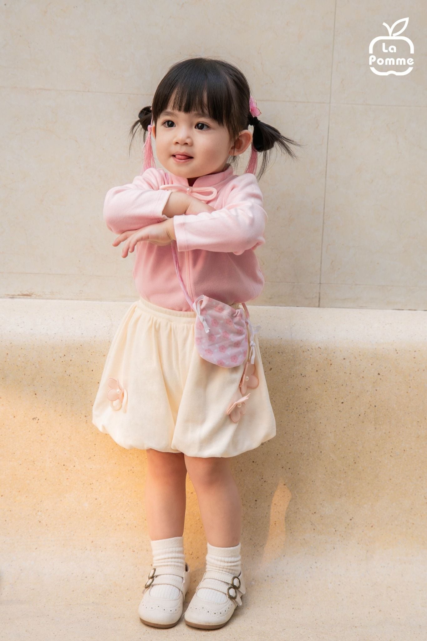  Bộ dài tay La Pomme hoa xuân dịu dàng 