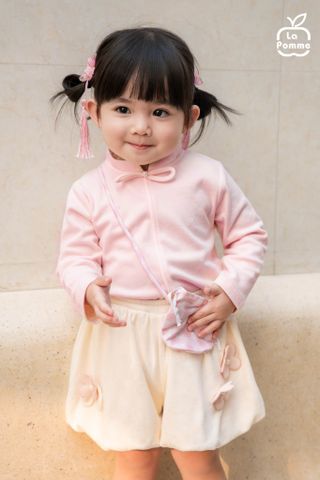  Bộ dài tay La Pomme hoa xuân dịu dàng 